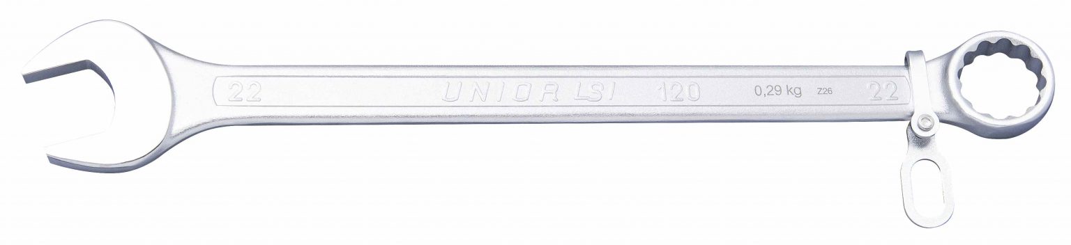 Unior Ringgabelschlüssel 23 Mm – Gekröpft, Kurze Ausführung, Chrom-Vanadium